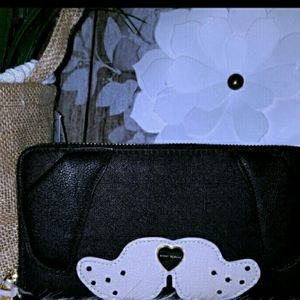 Betsey Johnson bulldog wristlet wallet